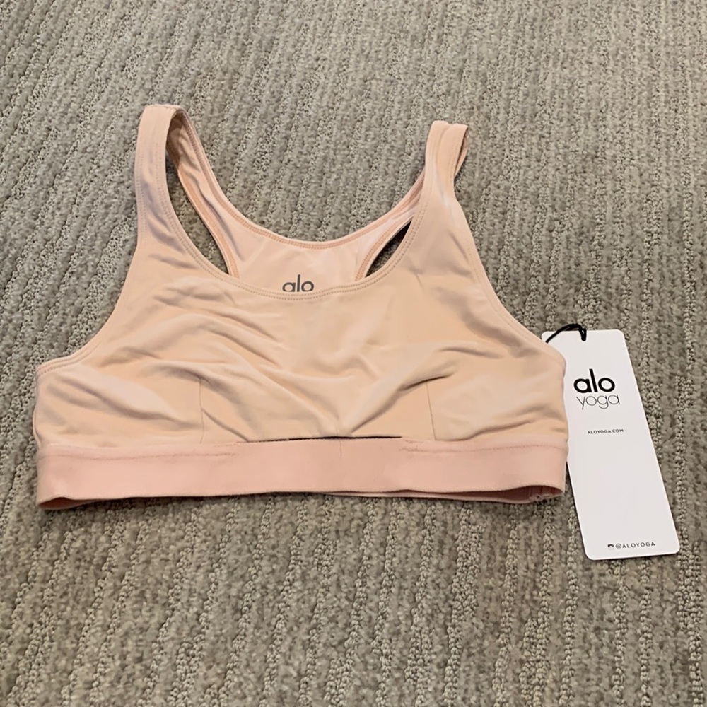 NWT Alo Yoga Moonlit Bra Nectar Small